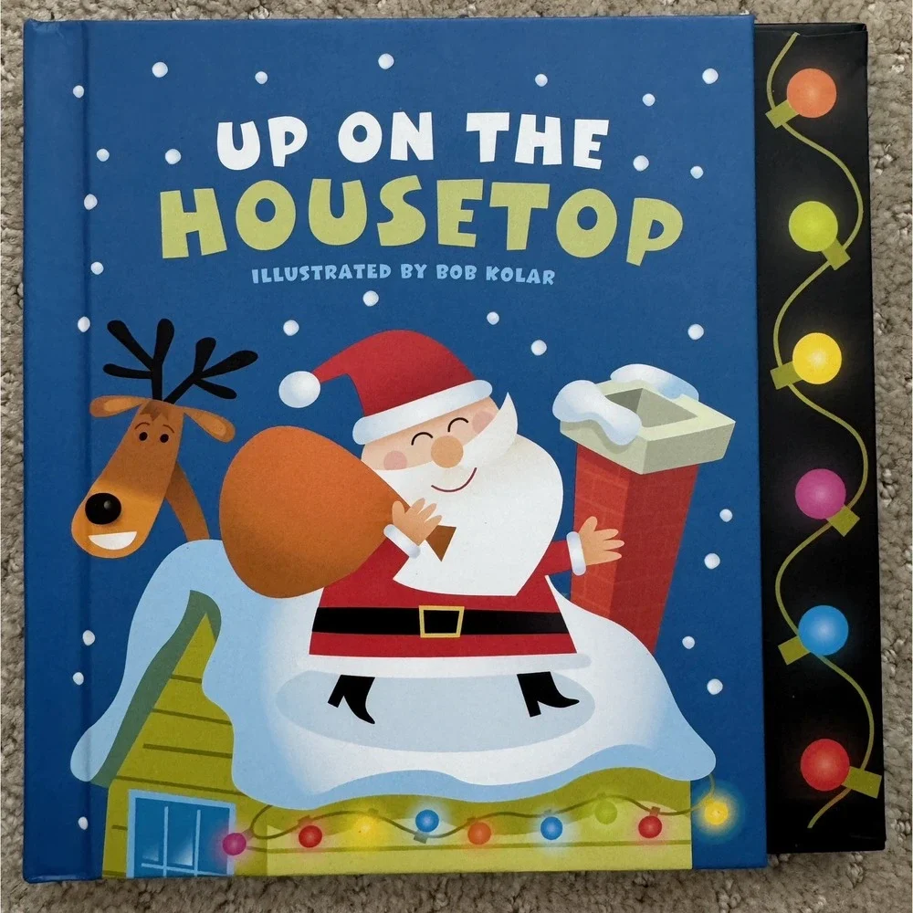 HALLMARK 2010 Up On The Housetop Interactive Ornament & Story Book 2pc Set (NEW)